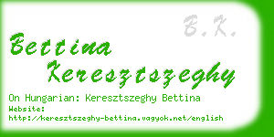 bettina keresztszeghy business card